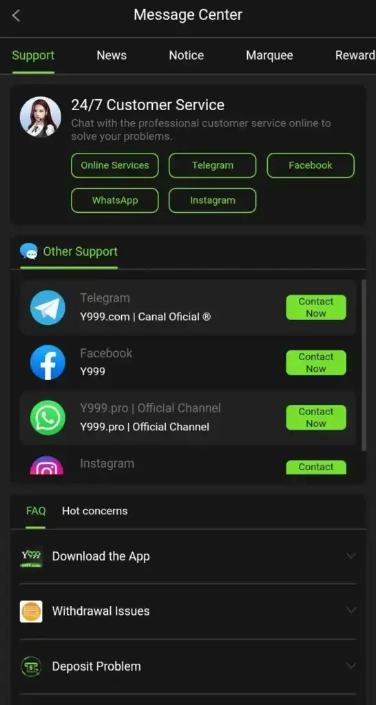 Screenshot Y999 APK v6.0.74 untuk Android