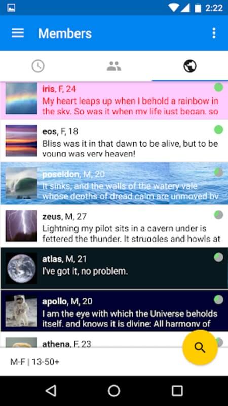 Screenshot Chatango APK v2.1.5