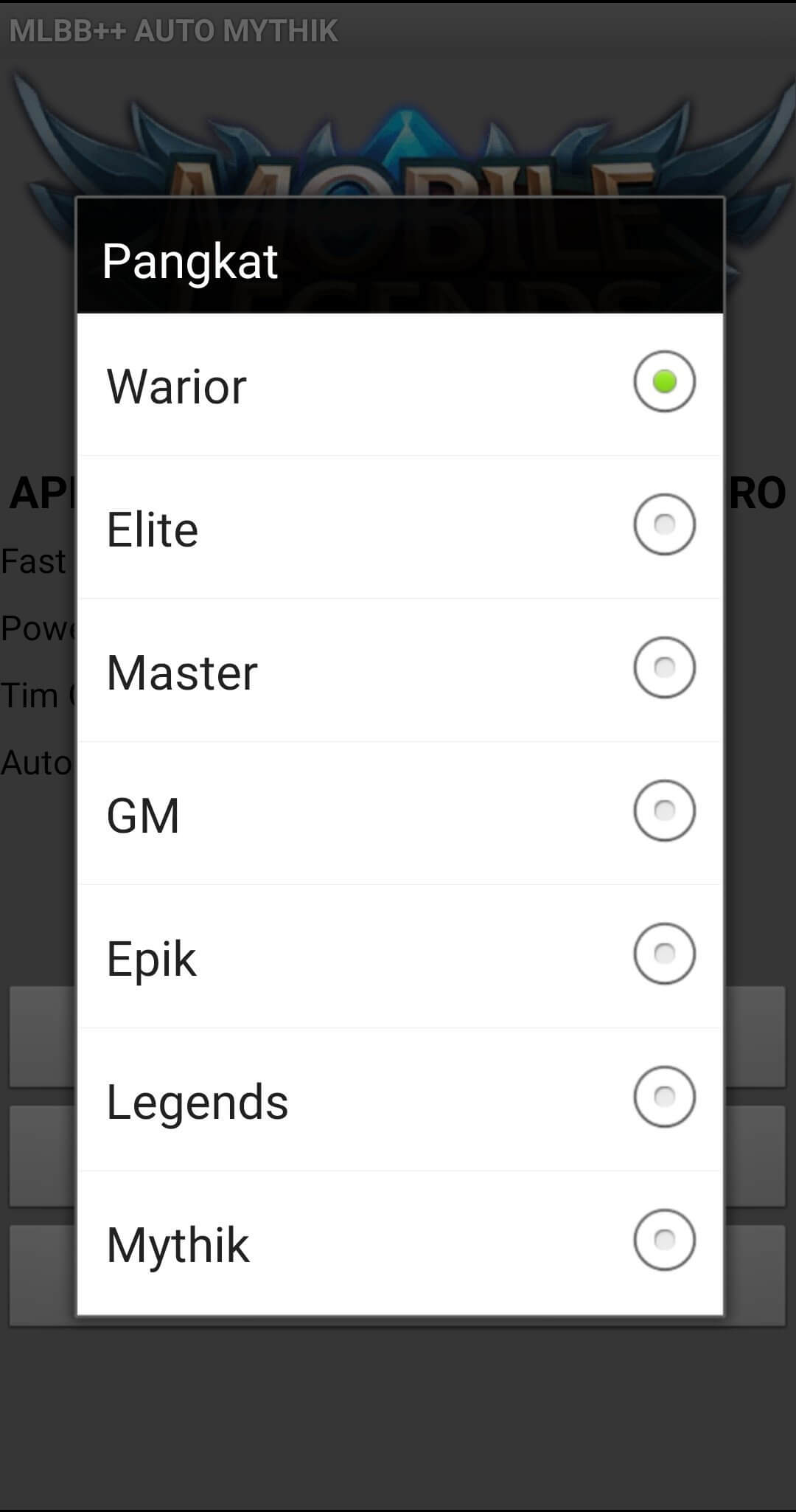 Screenshot Mobile Legends Rank Booster APK v1.0