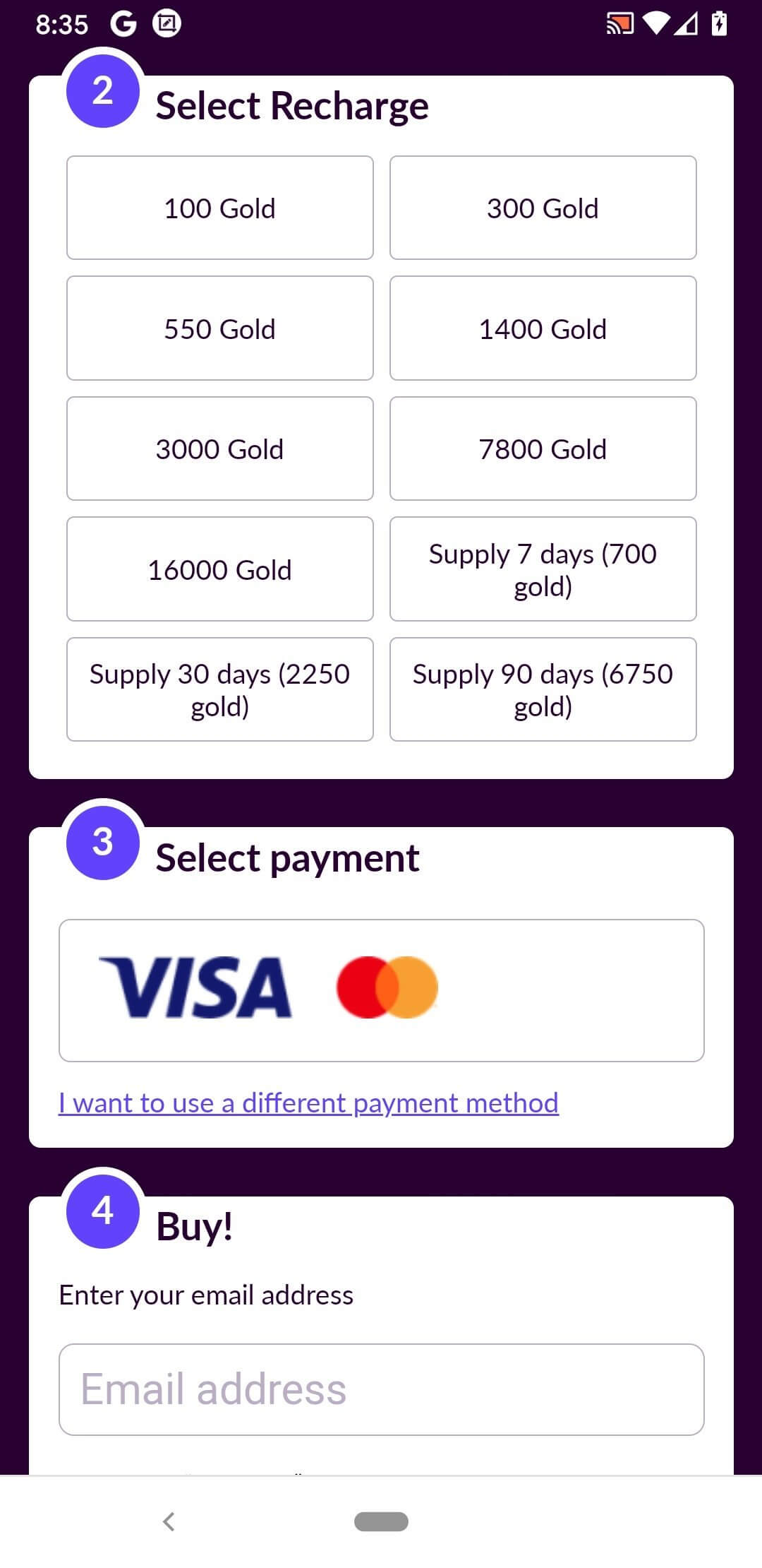 Screenshot Codashop APK v3.0 untuk Top Up Game dan Aplikasi