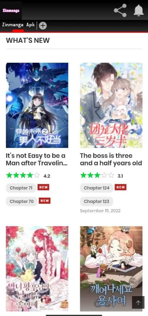 Screenshot Zinmanga APK v9.8 Terbaru untuk Baca Manga Offline