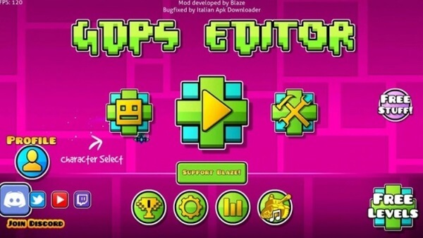 Screenshot GDPS Editor APK