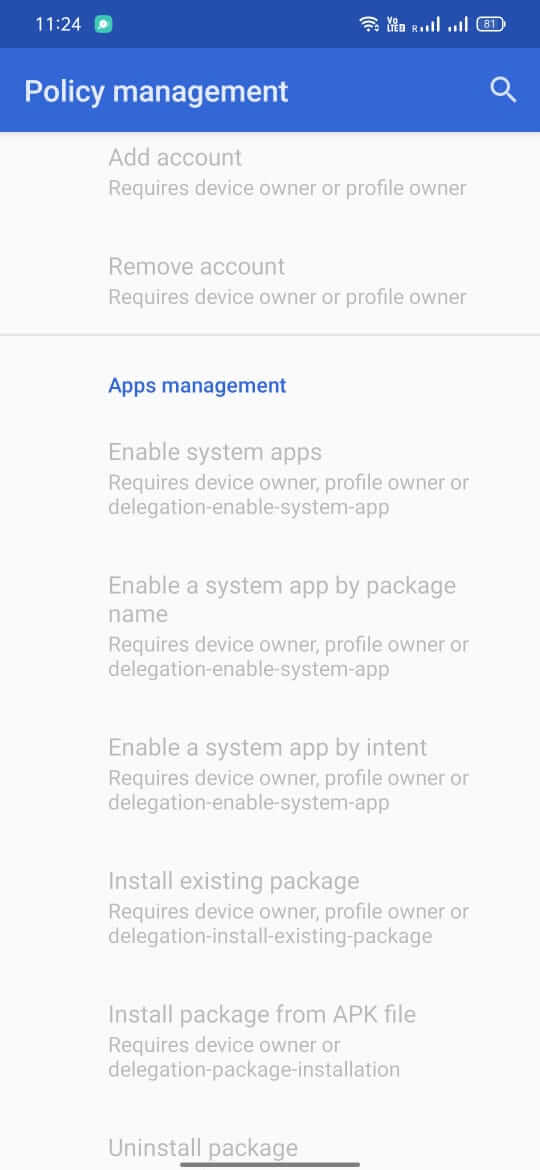 Screenshot Test DPC APK v9.0.16 untuk Pengujian Aplikasi Android