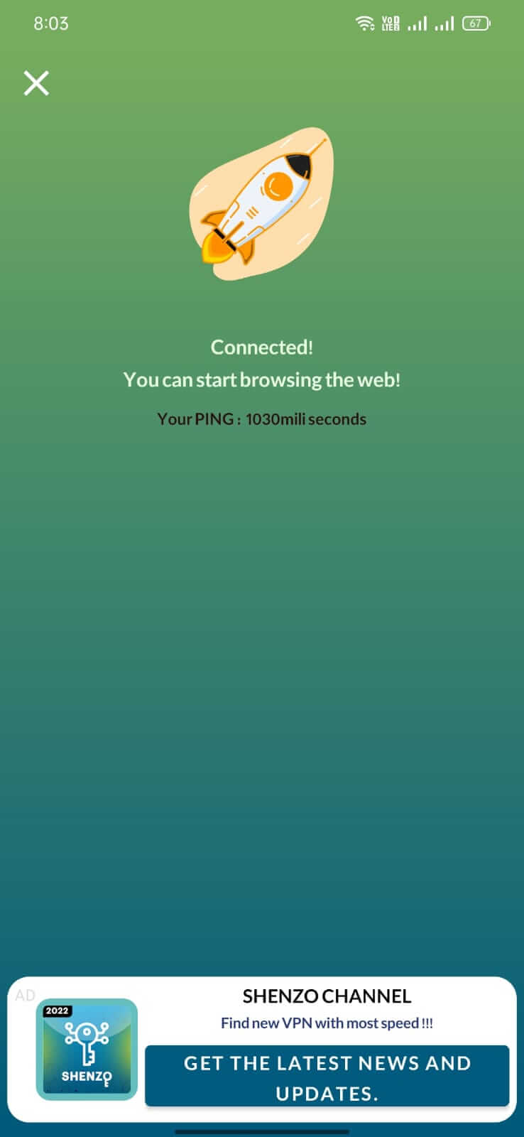 Screenshot Shenzo VPN APK