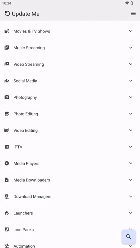 Screenshot Update Me APK v2.2.2