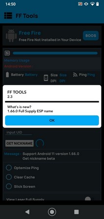 Screenshot FF Tools APK