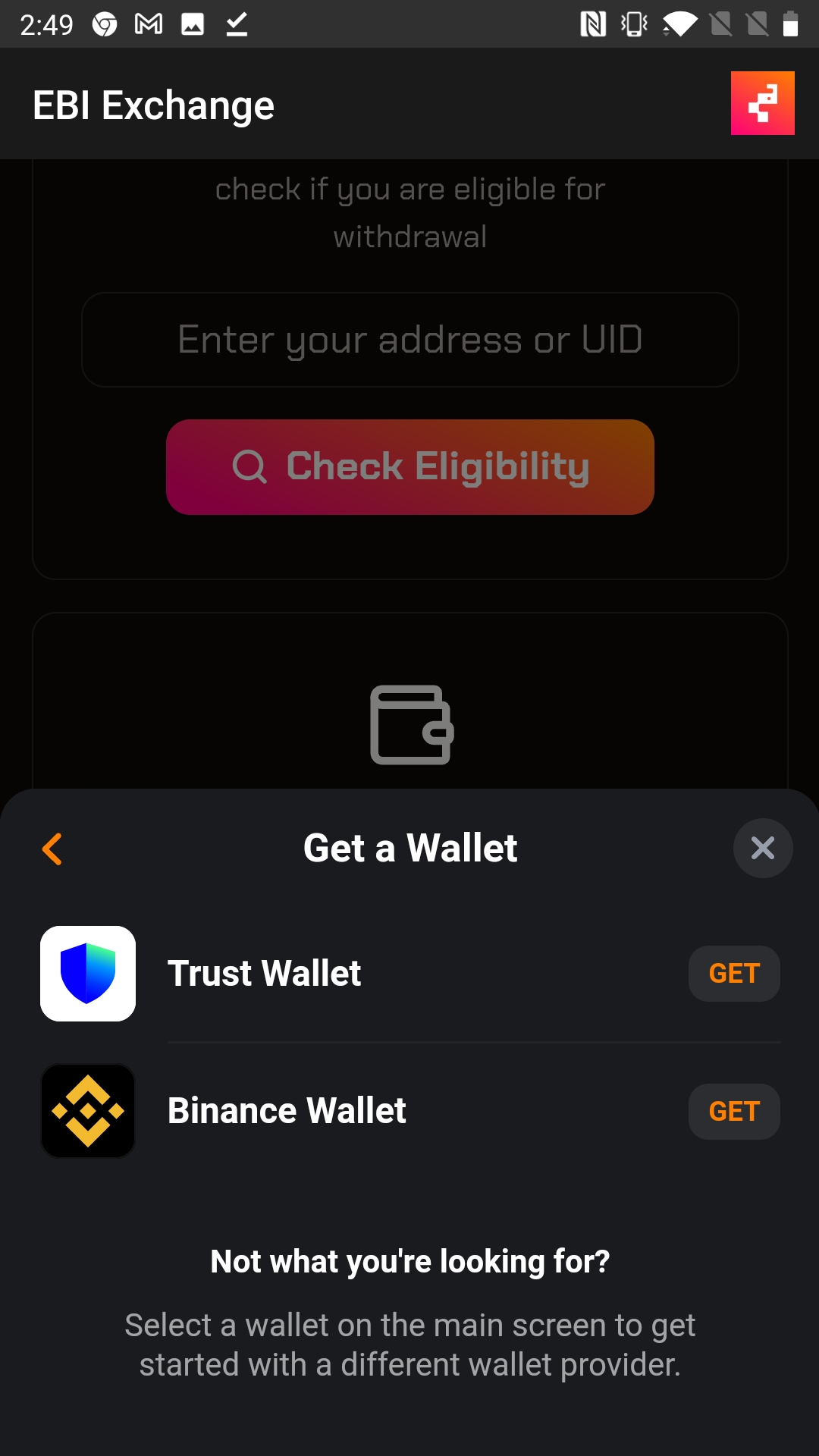 Screenshot EBI Exchange APK