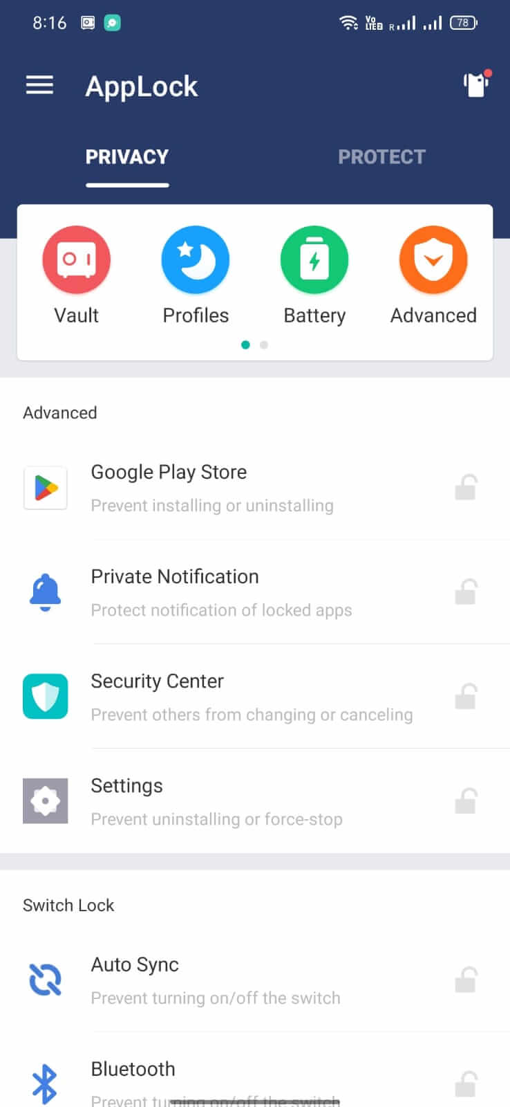 Screenshot AppLock APK v3.5.3cn untuk Android