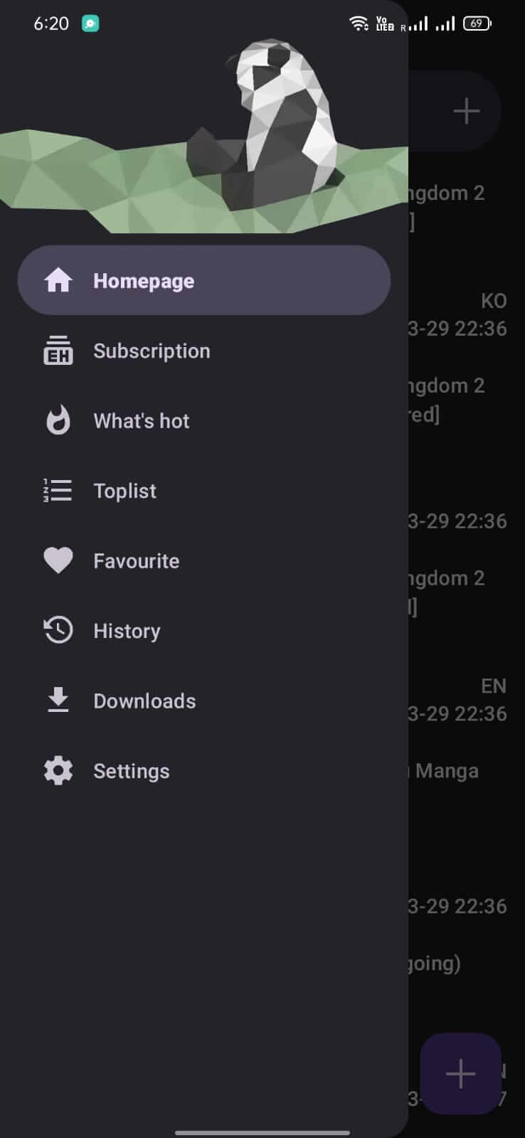 Screenshot EhViewer APK