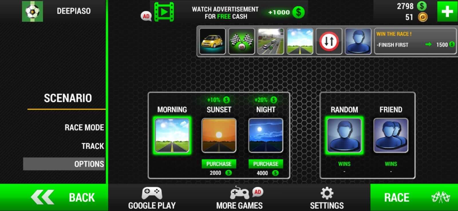 Screenshot Racing Limits APK