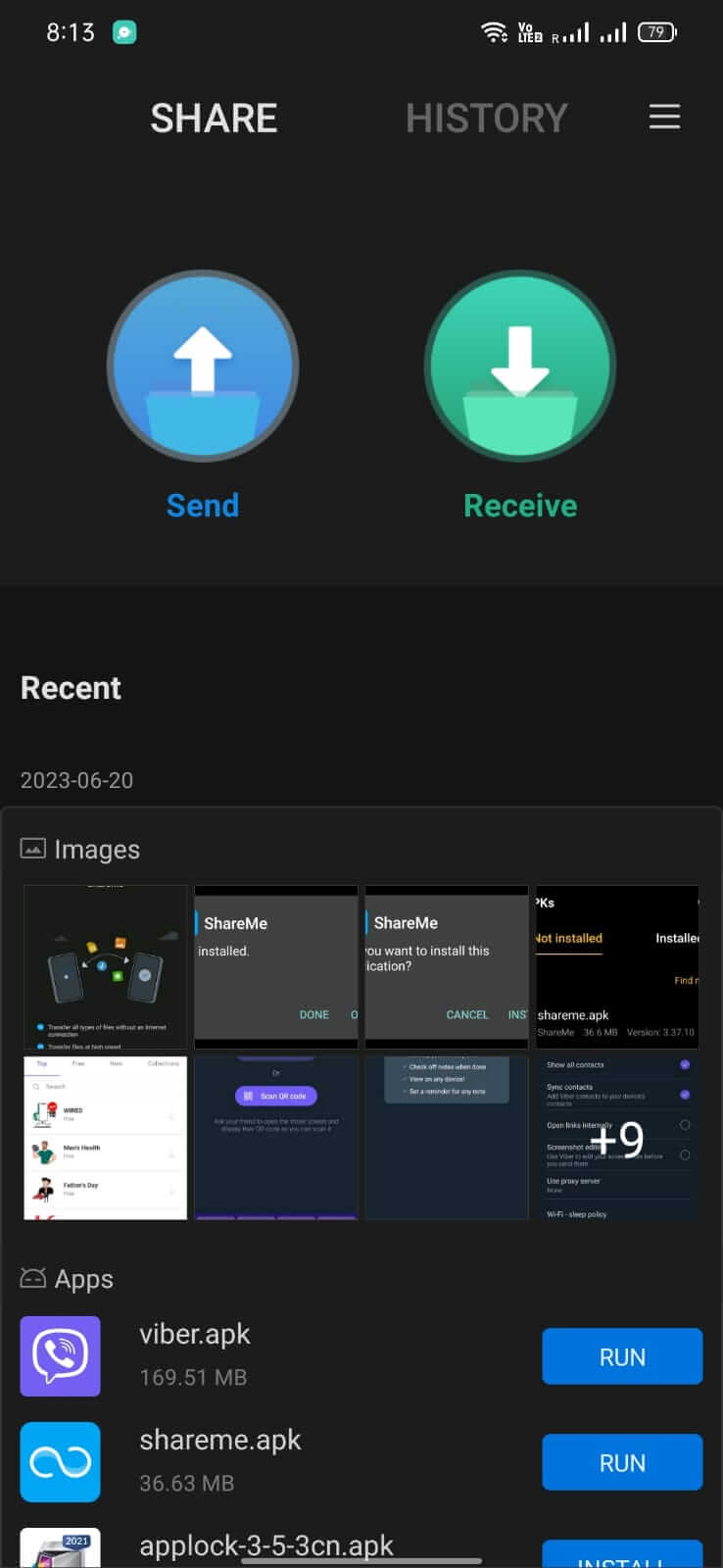 Screenshot ShareMe APK (v3.47.11)