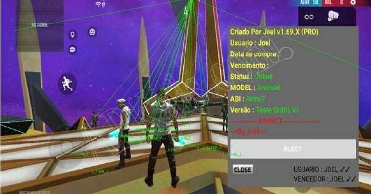 Screenshot FFh4X Injector APK v145