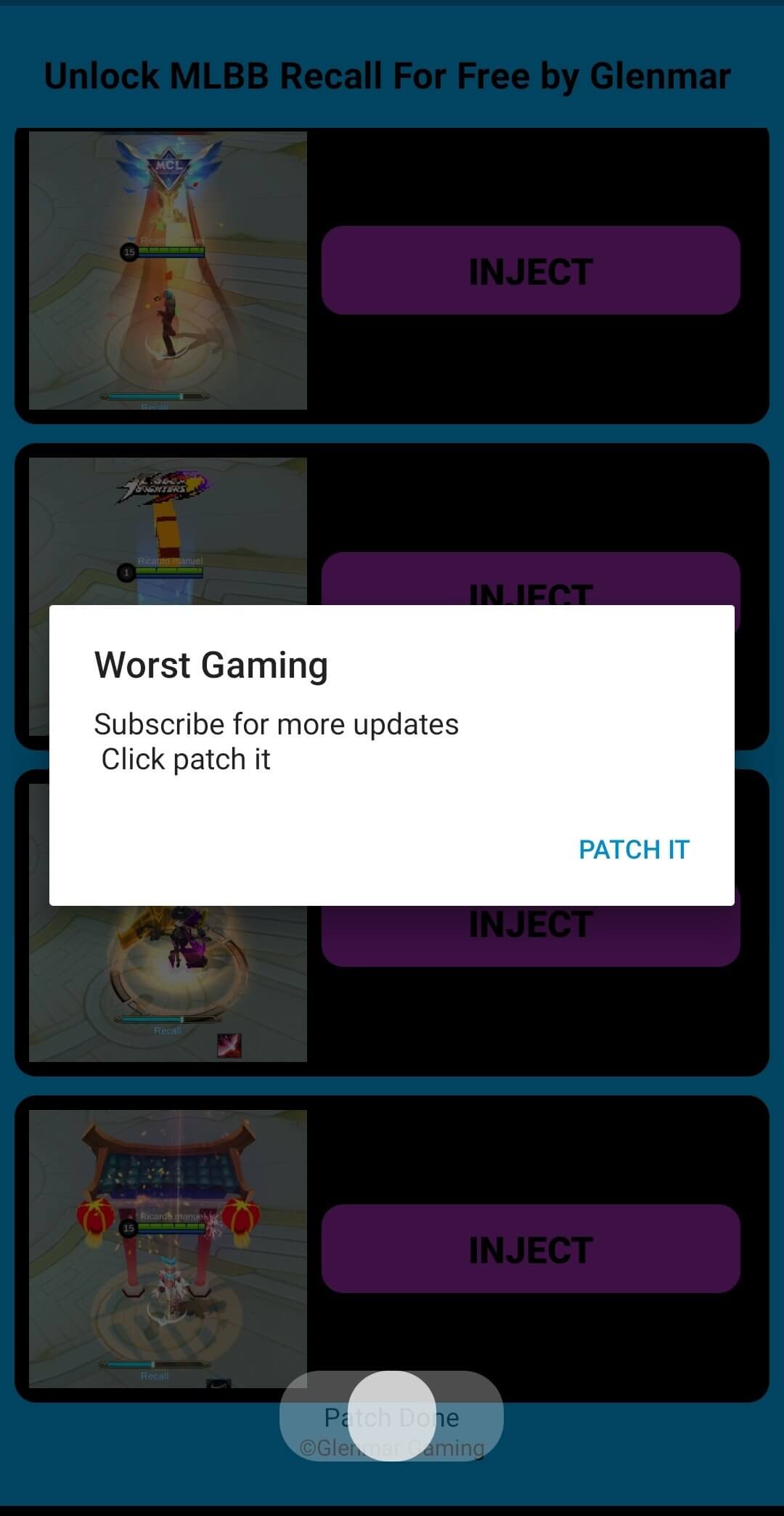 Screenshot Recall Injector APK v5.4 untuk Android