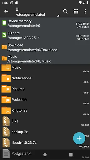 Screenshot ZArchiver Donate APK