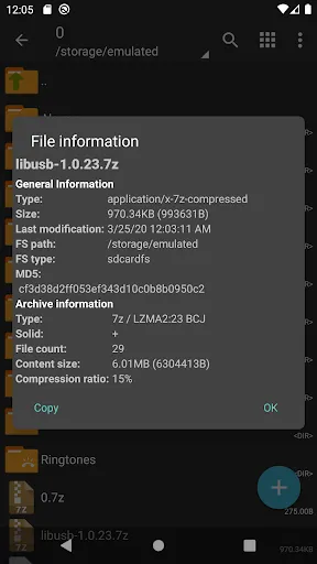 Screenshot ZArchiver Donate APK