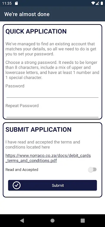 Screenshot Norraco Transact APK v0.4.5