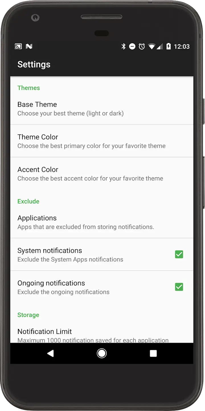 Screenshot Recent Notifications APK v3.7.0