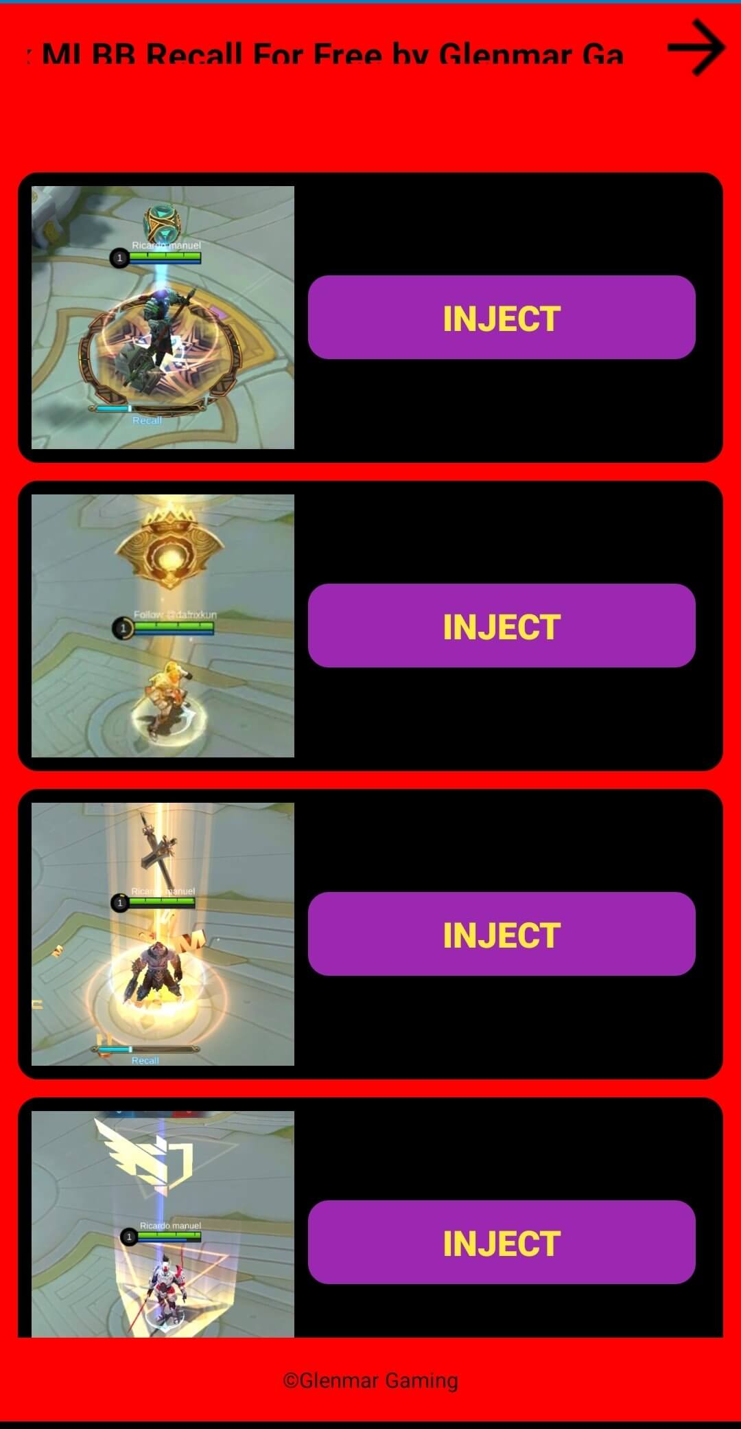 Screenshot Recall Injector APK v5.4 untuk Android