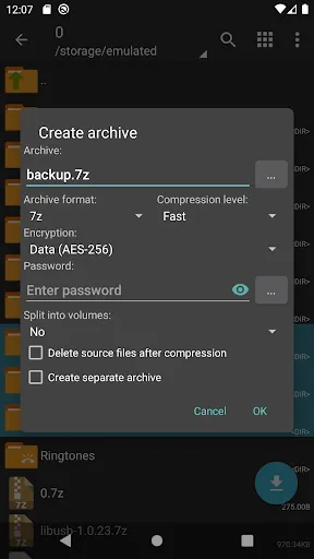 Screenshot ZArchiver Donate APK